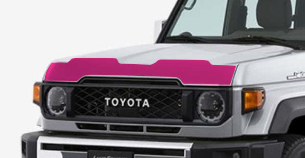 Templated Bonnet Strip To Suit 76, 78 and 79 series Landcruiser 2024 - Current
