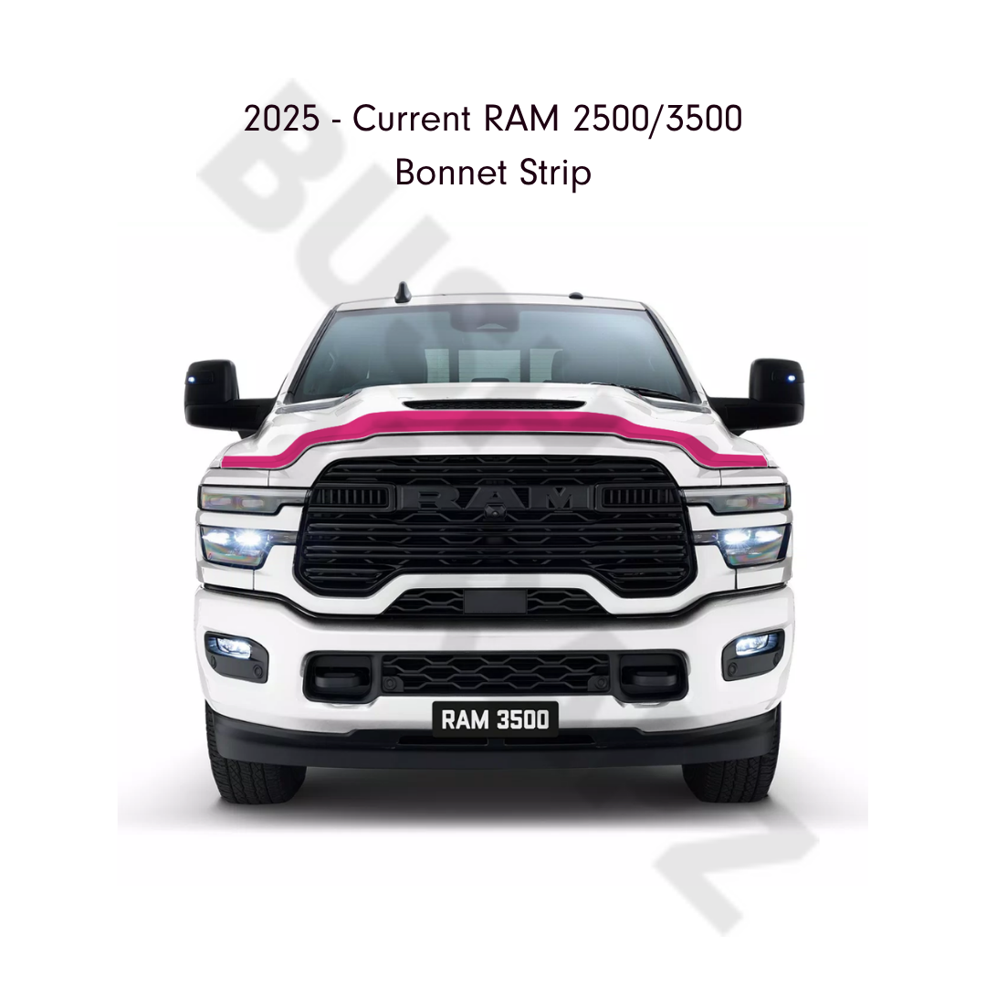 Templated Bonnet Strip to Suit RAM 2500/3500 DS Crew Cab Laramie (2025 - Current)