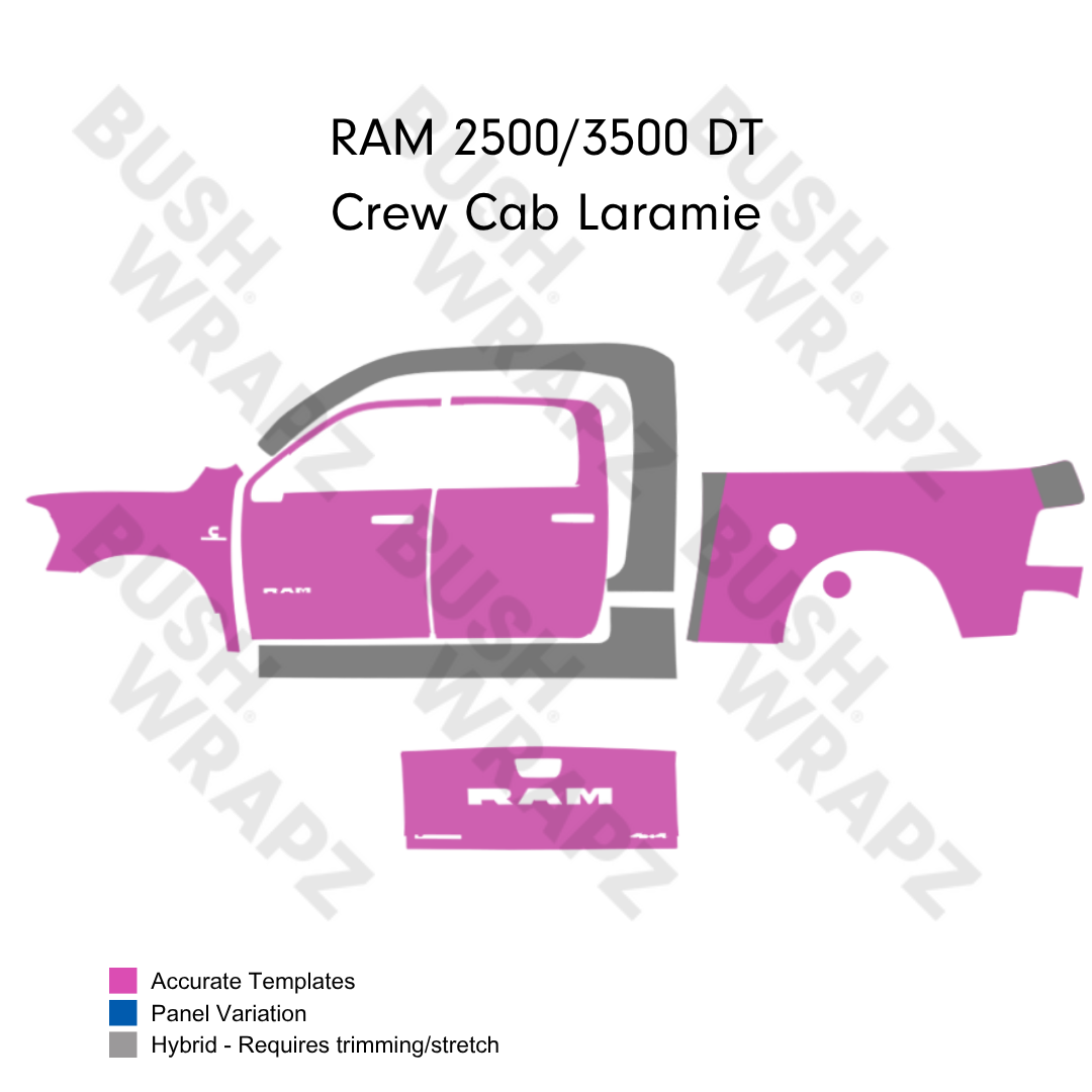 BushWrapz PRO - RAM 2500/3500 DT Crew Cab Laramie 2025 - Current