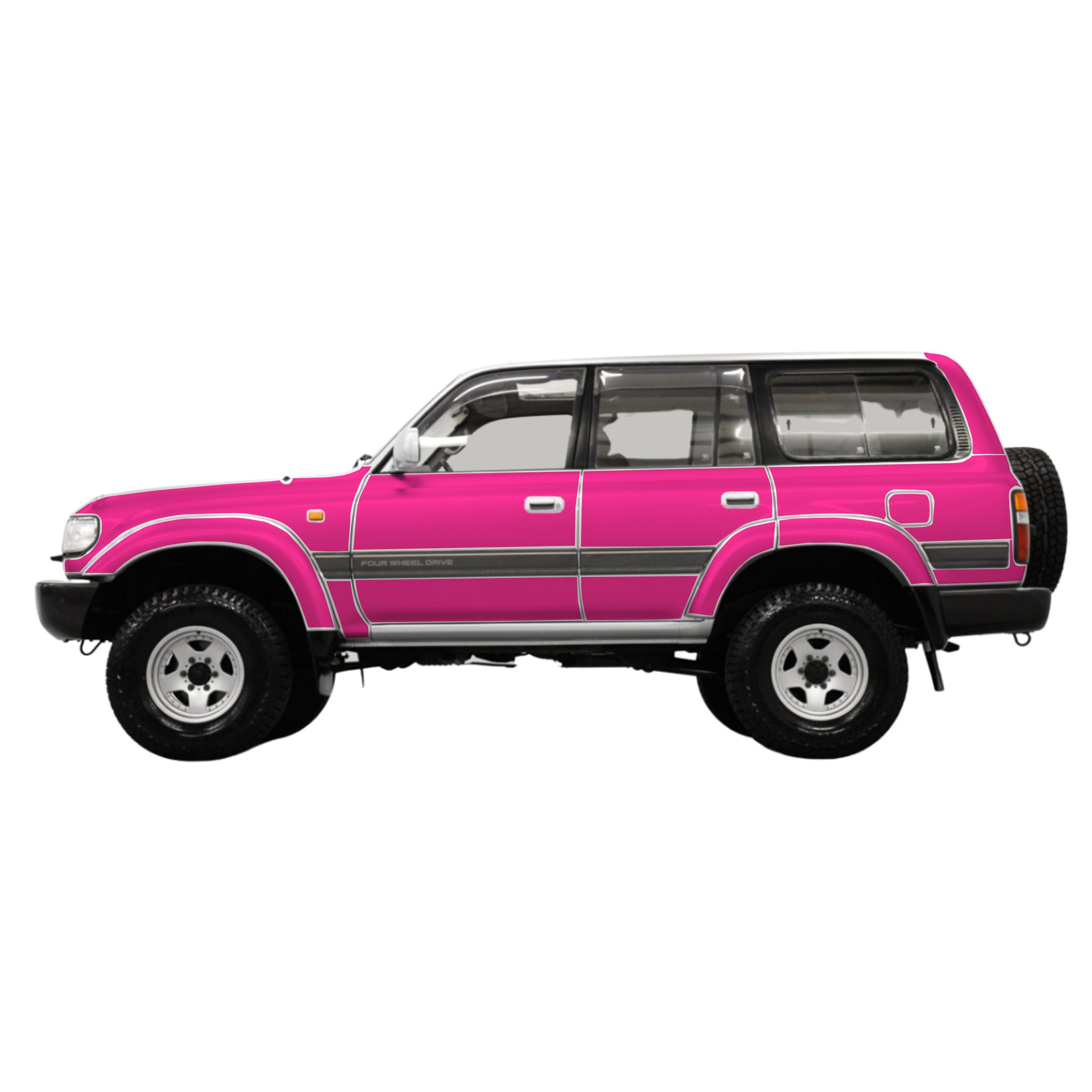 Bushwrapz DIY Paint Protection Film (PPF) Kit - To Suit Toyota Landcruiser 80 Series (with flares)