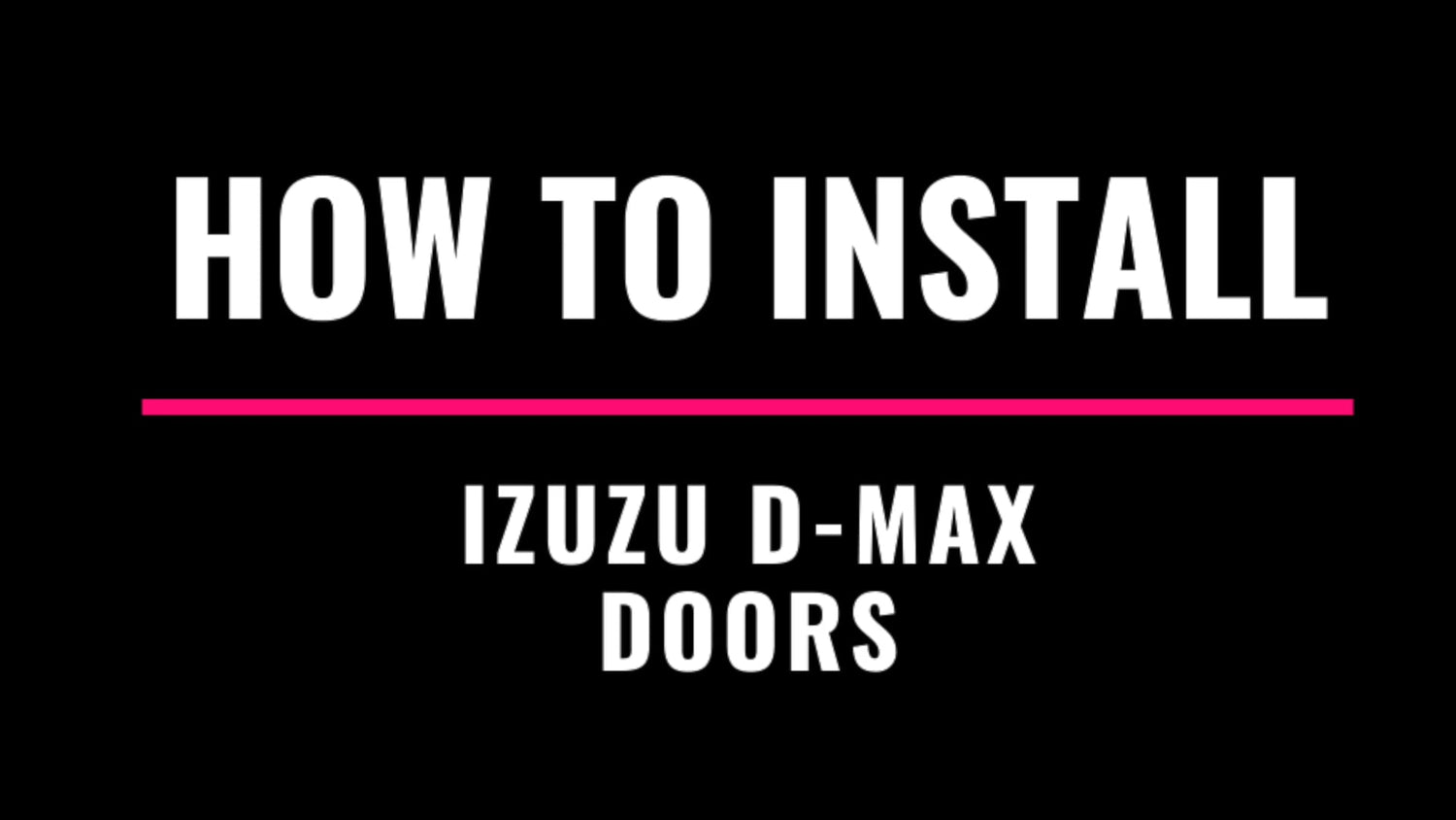 Isuzu - DMAX (2012-2020)