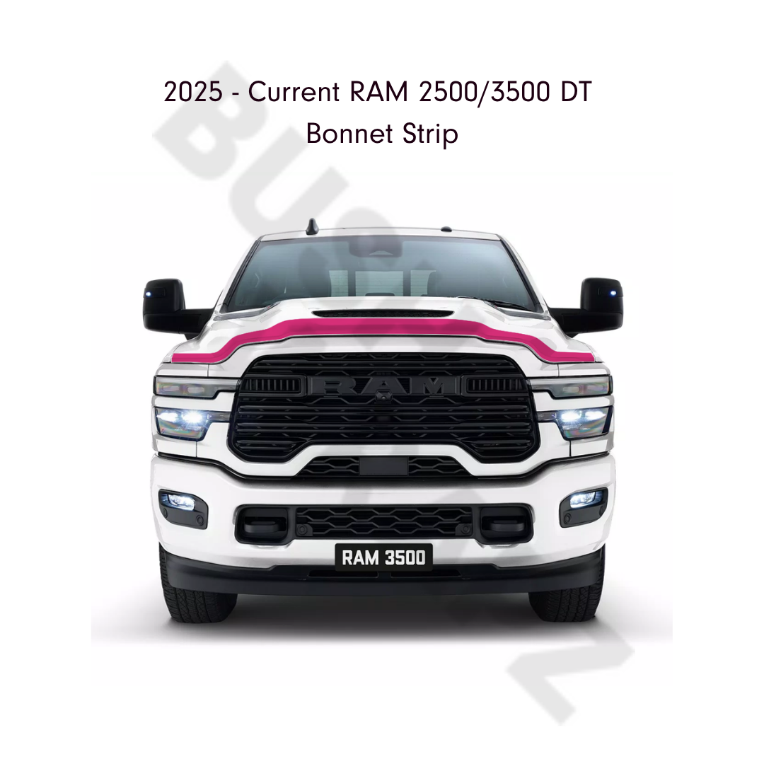 Templated Bonnet Strip to Suit RAM 2500/3500 DS Crew Cab Laramie (2025 - Current)