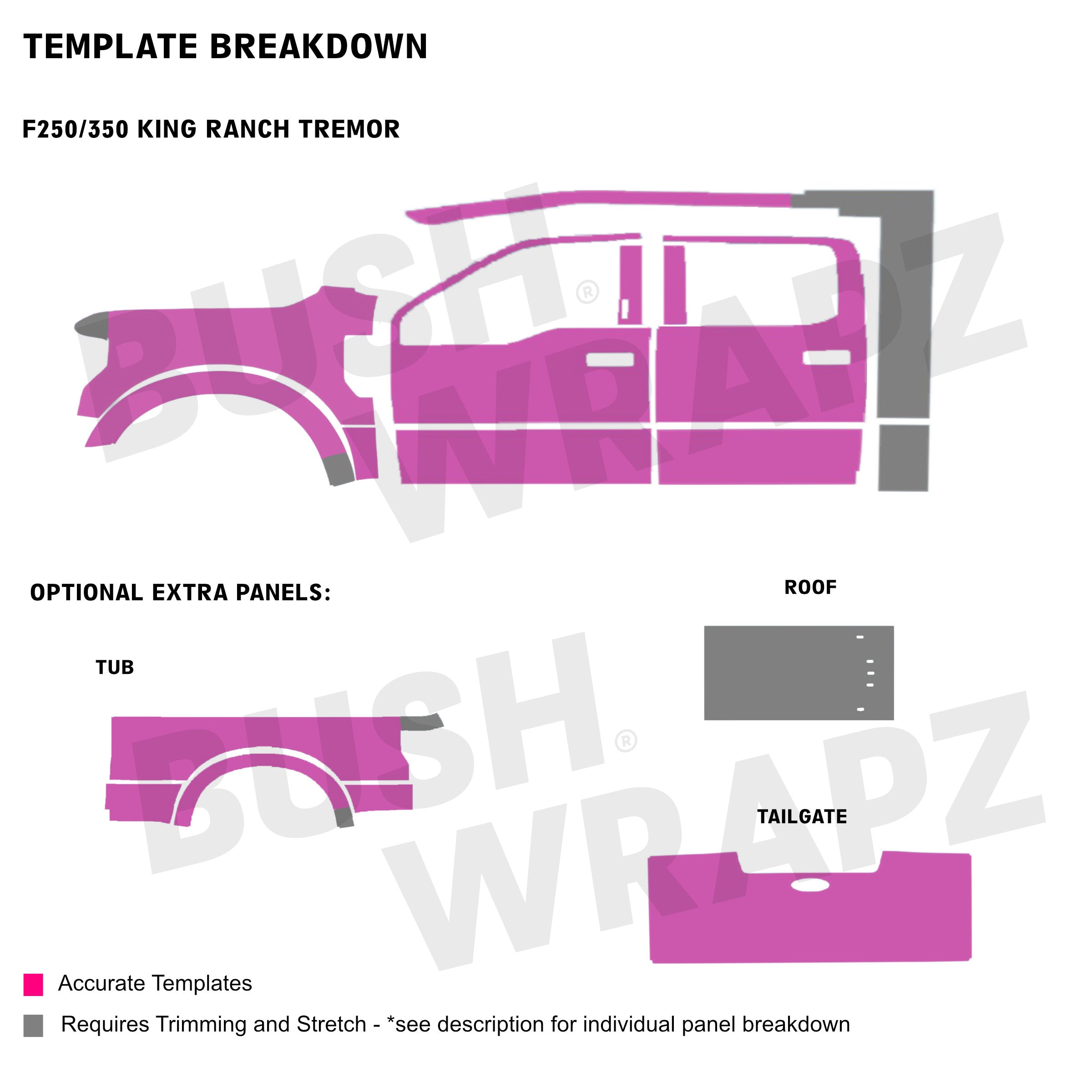 BushWrapz PRO - Ford F250/F350 - King Ranch Tremor (2017 - 2022)