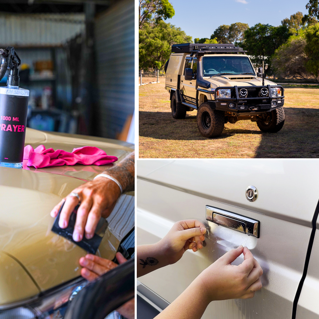 Toyota 70 Series Protection Bundle - (Door Cups + Bonnet Protector)